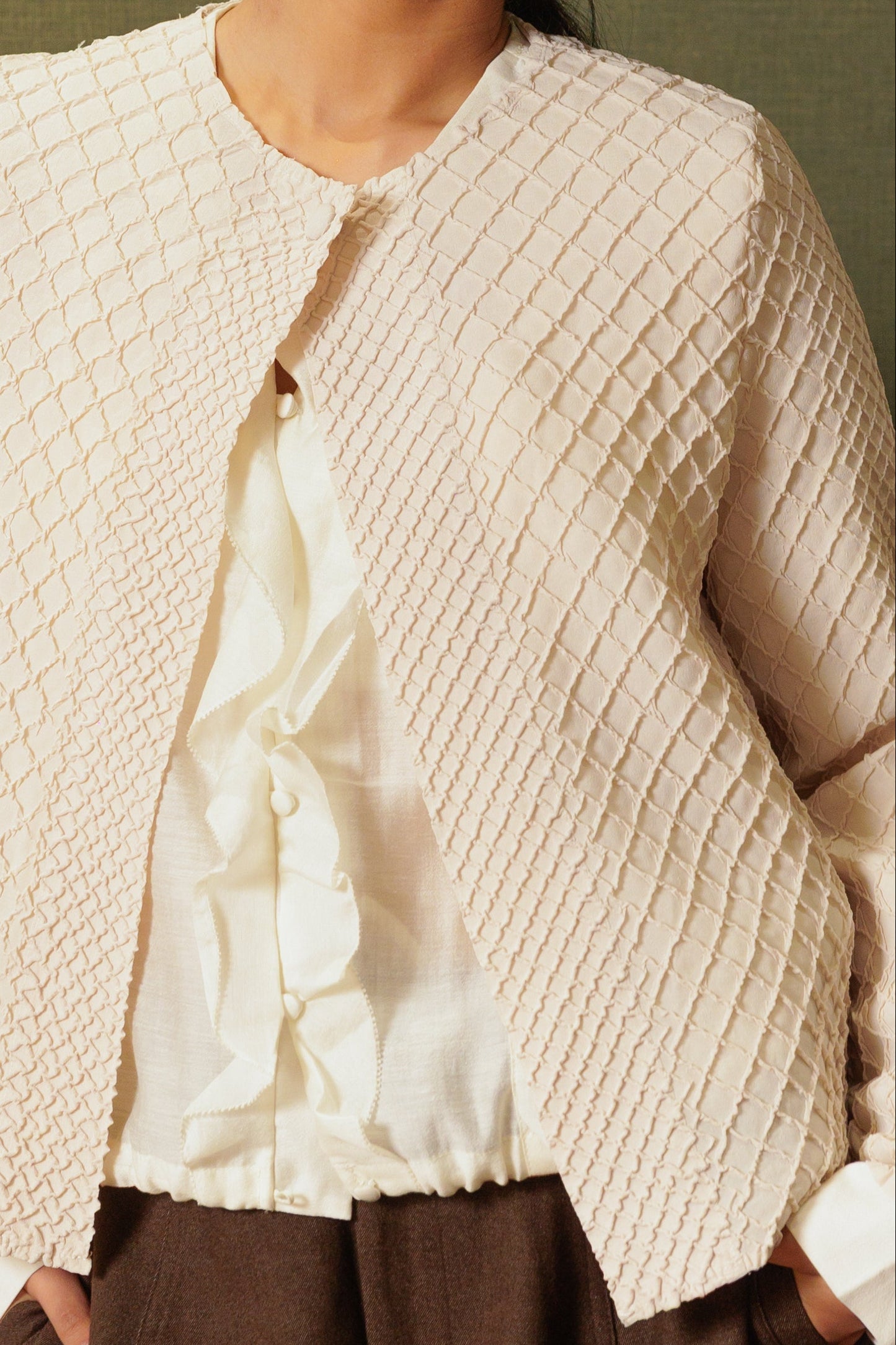Demeter Pleats Cardigan
