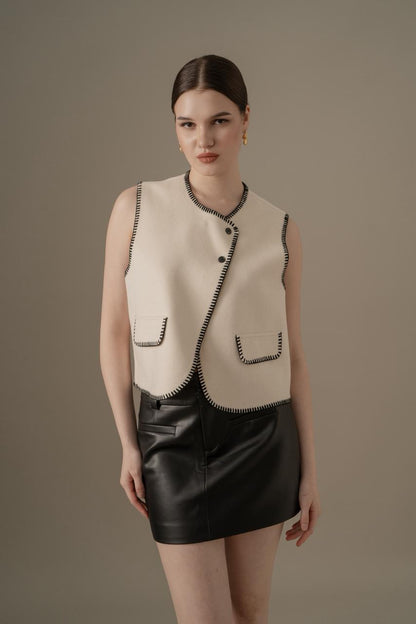 Elys Cream Vest