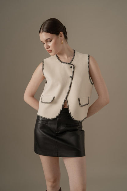 Elys Cream Vest