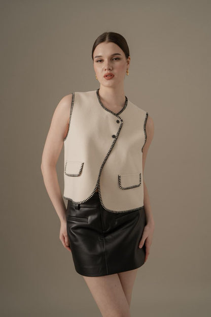 Elys Cream Vest