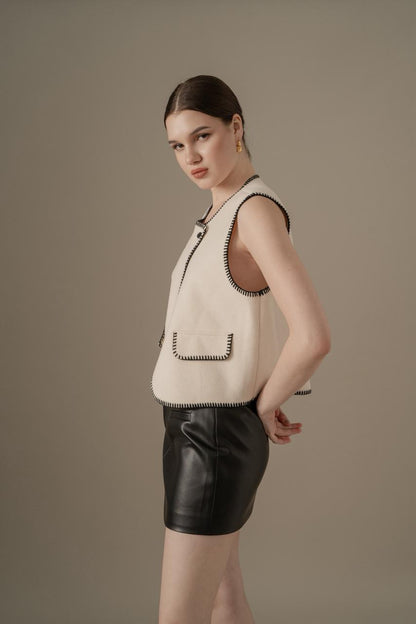 Elys Cream Vest