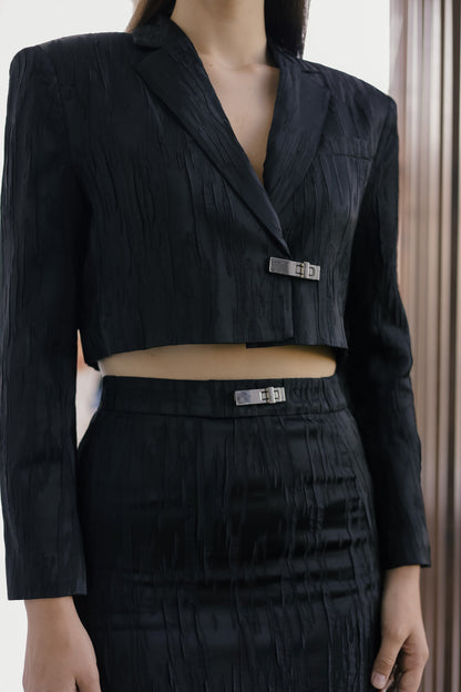 Noir Blazer Top (from set)