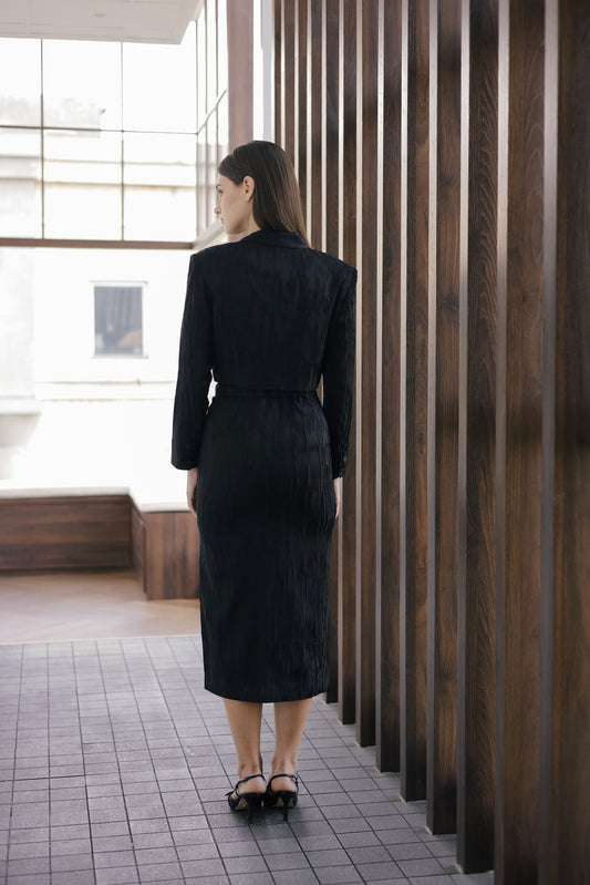 Noir Midi Skirt (From Set)